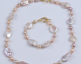 2 piece pearl necklace set