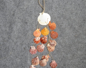 seashell wind chime,Natural color seashell wind chime,