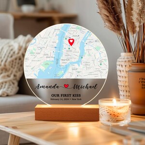 Impression de carte personnalisée où tout a commencé, carte où nous nous sommes rencontrés, carte de fiançailles, impression de carte pour couple, cadeau de 10e anniversaire de mariage, cadeau de jeunes mariés pour un couple