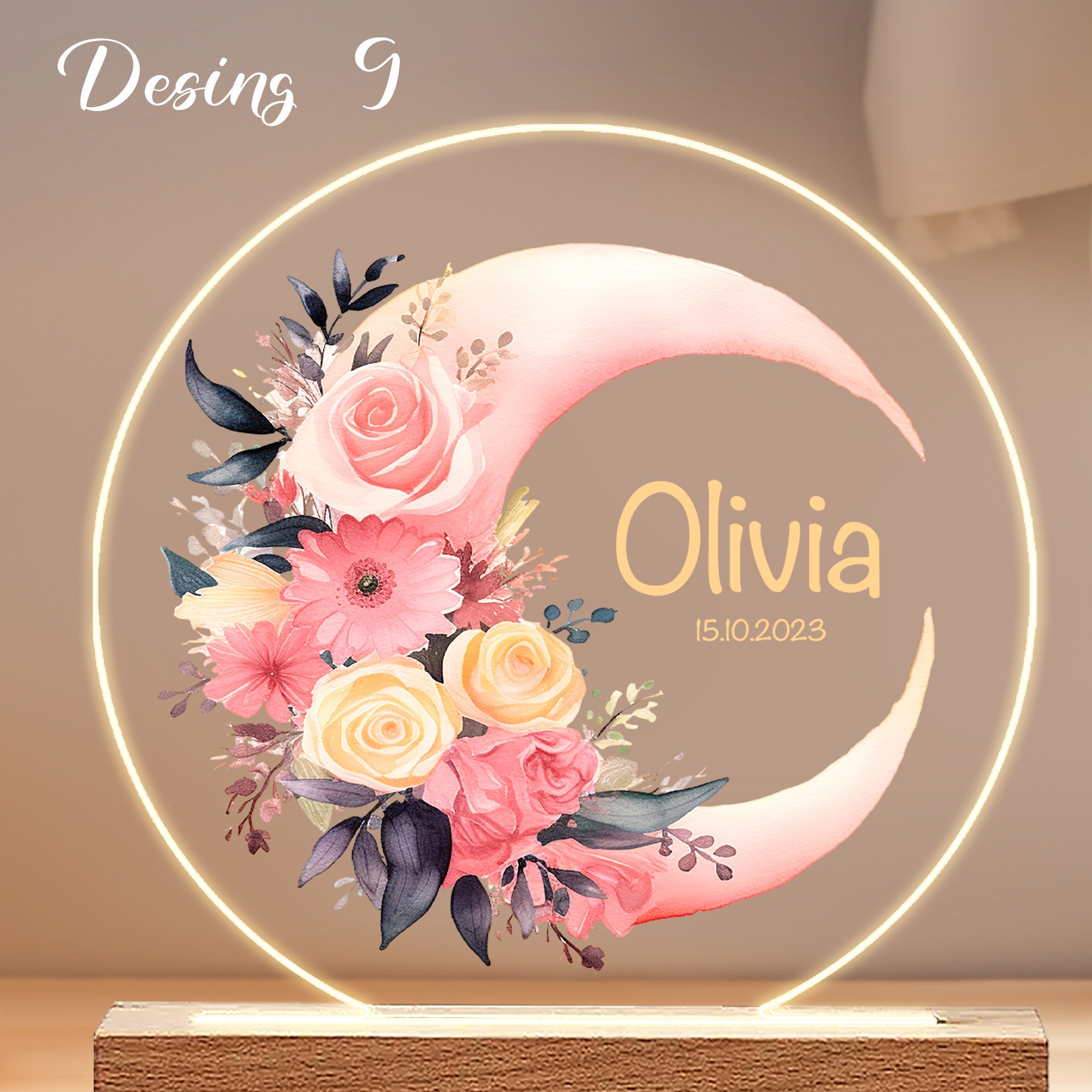 Custom Night Light - Personalized Night Light - Custom Name Night Light - Room Decor Kids - Personalized Gift - Night Light