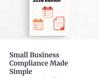 Small Business Compliance Guide 2026 | LLC Legal Guide & Templates (Digital Download)