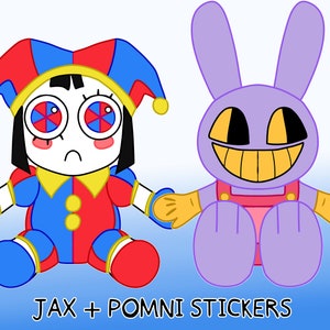 Pegatina El asombroso circo digital Pomni Jax Pegatina