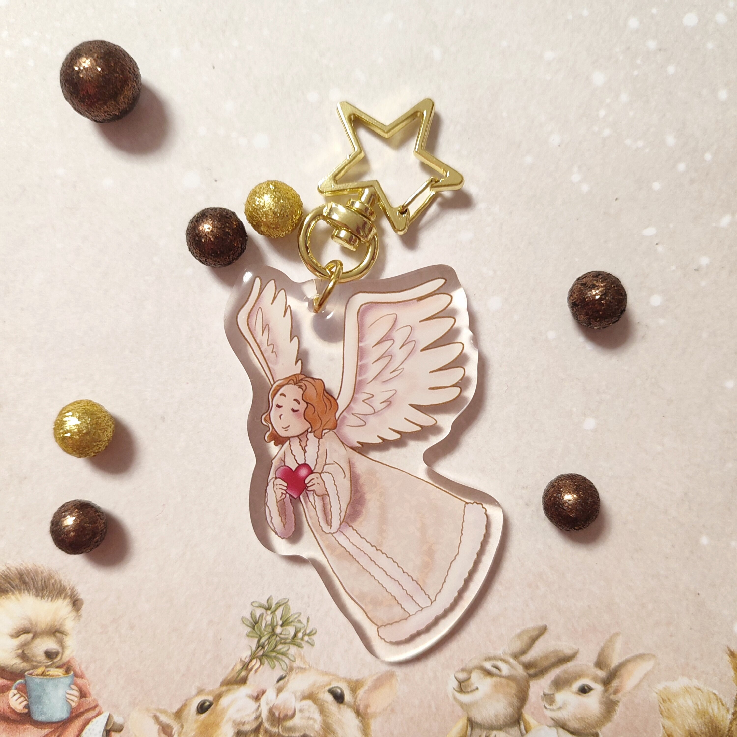 Depesche 7518-002 Porte-clés ange gardien en métal avec ange gardien  porte-bonheur et message d'amour pour offrir à la famille, amis et  connaissances