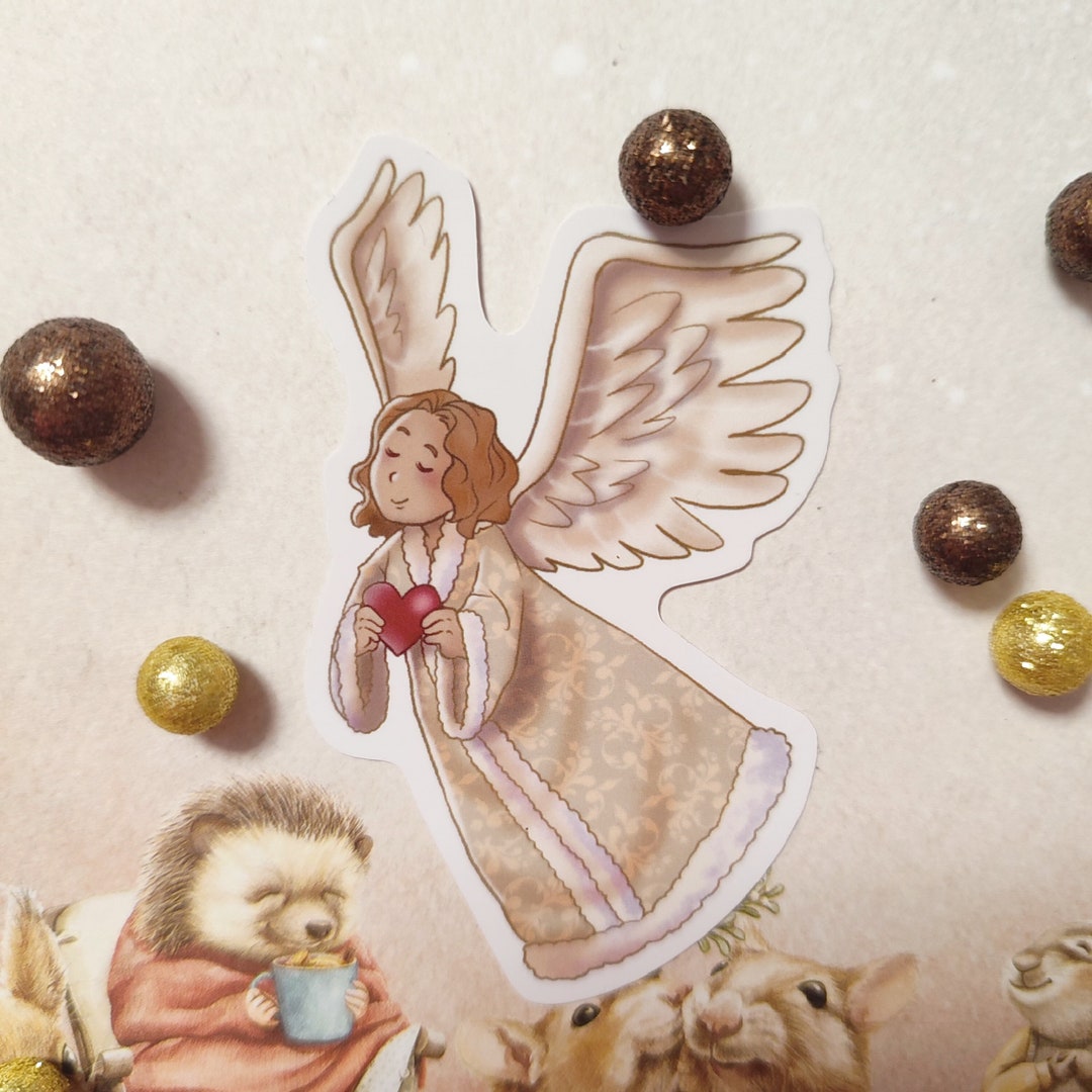 Vinyl Sticker christmas 2023 Collection Angel in Velvet Etsy