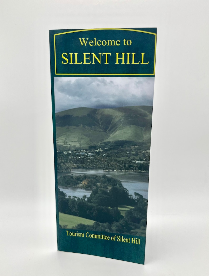 Silent Hill Inspired Tourism Brochure Map Video Game Art Survival Horror Merch image 1