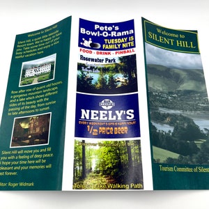 Silent Hill Inspired Tourism Brochure Map Video Game Art Survival Horror Merch image 5