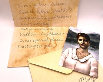 Silent Hill 2 Inspired Letter from Mary | Video Game Merch | Gamer Gifts | Survival Horror Art