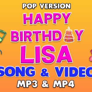 Happy Birthday LISA | Custom Personalized Birthday Gift for LISA - Happy Birthday Present for LISA - Digital Download