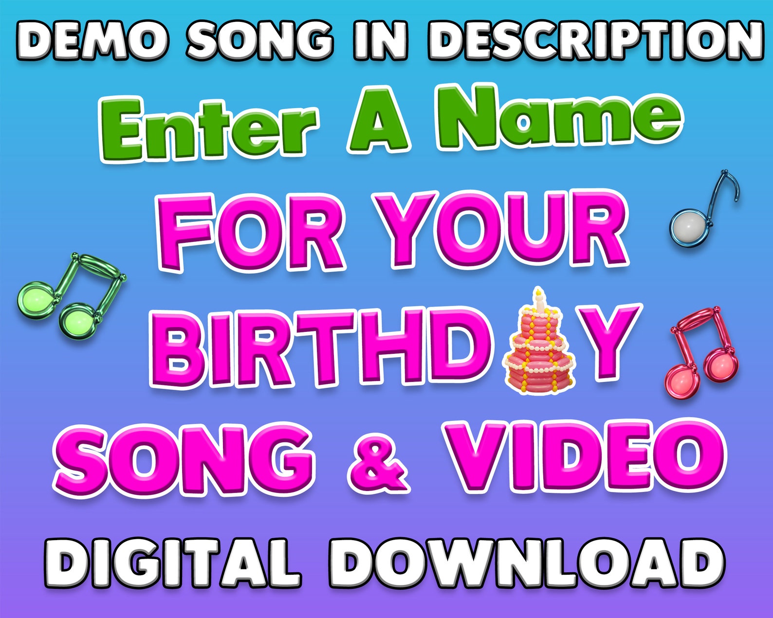 CUSTOM BIRTHDAY SONG With Name | Enter Your Name for a Personal ...