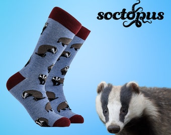 Badger Socks - Badger Gifts - Badger Sock Gift - Sock Gifts - Novelty Socks - Unisex Socks - Socks for Men - Socks for Women
