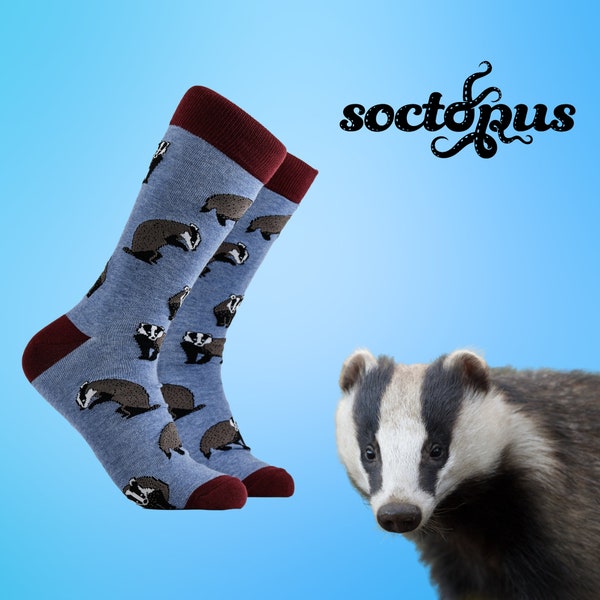 Badger Sokken - Badger Gifts - Badger Sock Gift - Sock Gifts - Nieuwigheid Sokken - Unisex Sokken - Sokken voor mannen - Sokken voor vrouwen