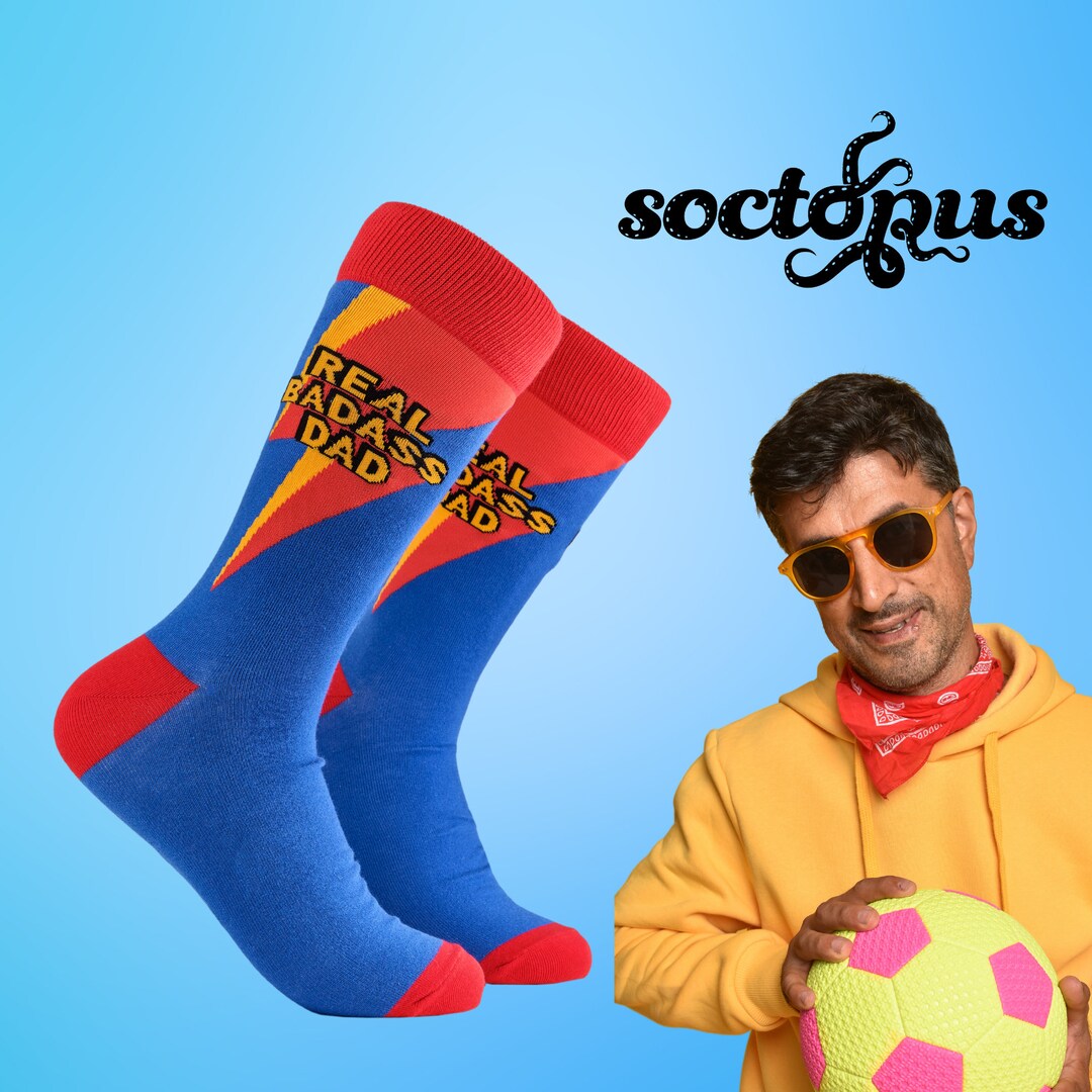 Real Badass Dad Socks Dad Socks Dad Gifts Best Dad Socks Socks Gifts Novelty Socks Unisex Socks