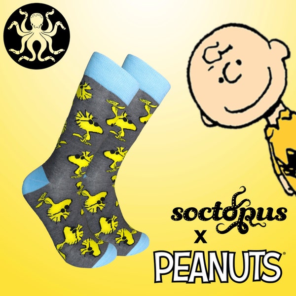 Woodstock Peanuts Socken - Socken Geschenke - Neuheit Socken - Charlie Brown, Peanuts Socken - Unisex Socken - Socken für Männer - Socken für Frauen