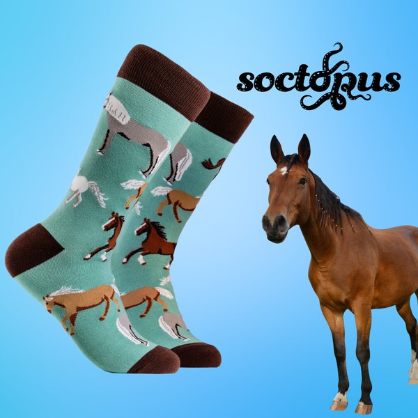 Horse Socks - Equestrian Gifts - Horse Lover Gifts - Sock Gifts - Novelty Socks - Unisex Socks - Socks for Men - Socks for Women