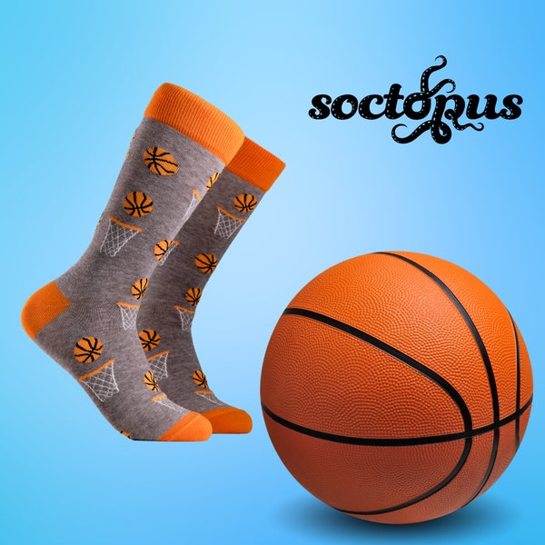 Basketball Socks - Basketball Lover Socks - Sport Socks - Basket Ball Gifts - Socks Gifts - Novelty Socks - Socks for Men - Socks for Women