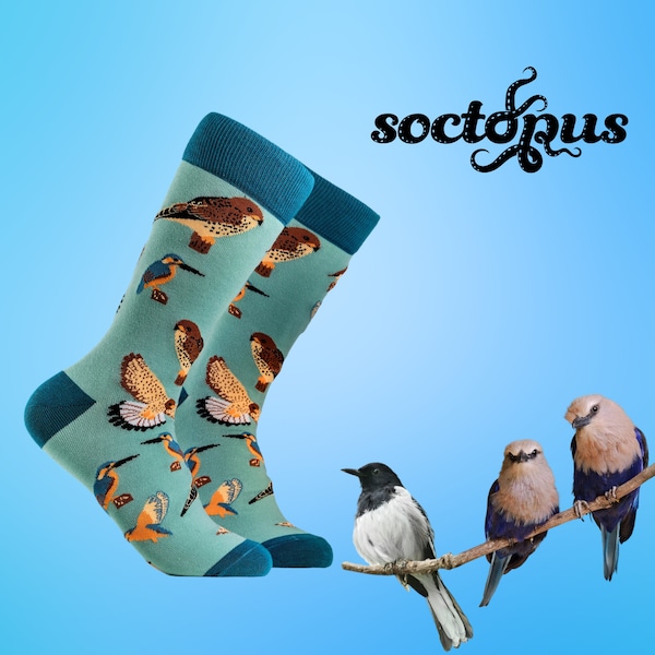 Bird Lover Socks - Bird Socks - Bird Gifts - Sokken Geschenken - Nieuwigheid Sokken - Unisex Sokken - Sokken voor heren - Sokken voor dames