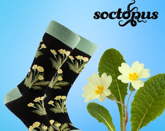 Primroses Floral Bamboo Socks