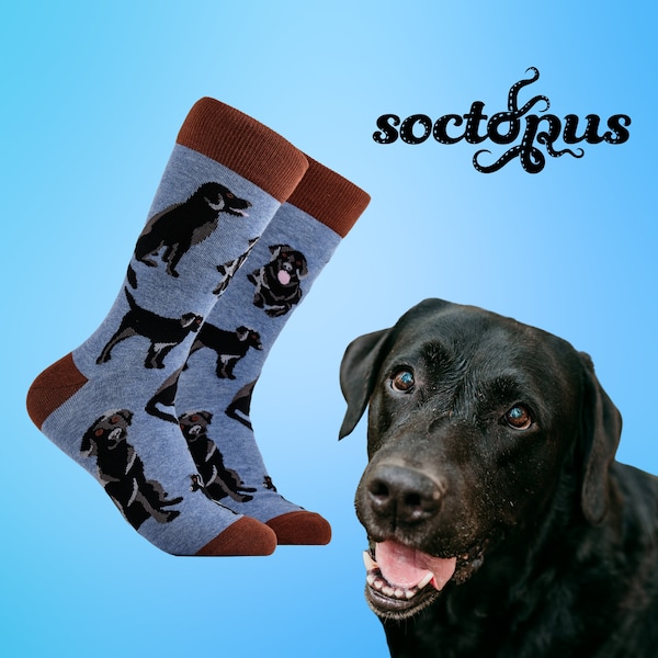 Black Labrador Socks - Labrador Gifts - Dog Socks - Socks Gifts - Novelty Socks - Unisex Socks - Socks for Men - Socks for Women