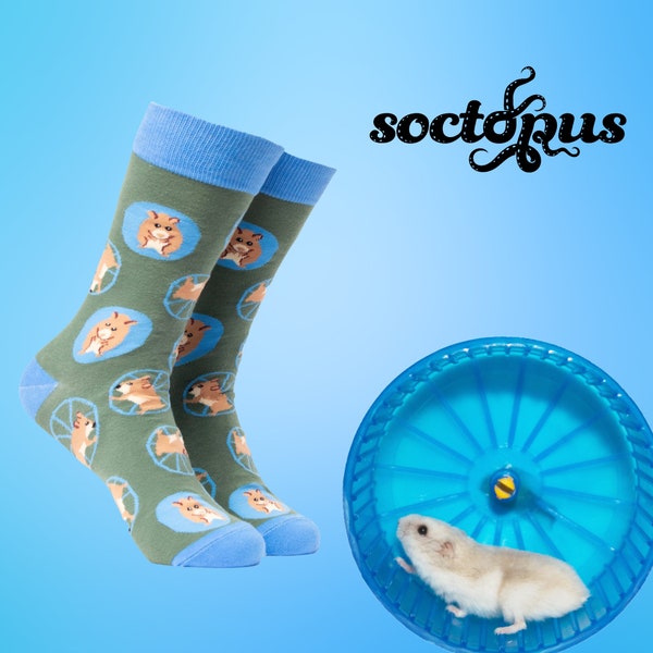 Hamster Wheel Socks - Hamster Gifts - Socks Gifts - Novelty Socks - Unisex Socks - Socks for Men - Socks for Women