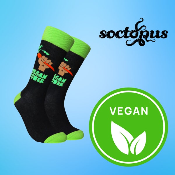 Vegan Power Socks - Vegan Gifts - Eco Gifts - Socks Gifts - Novelty Socks - Unisex Socks - Socks for Men - Socks for Women