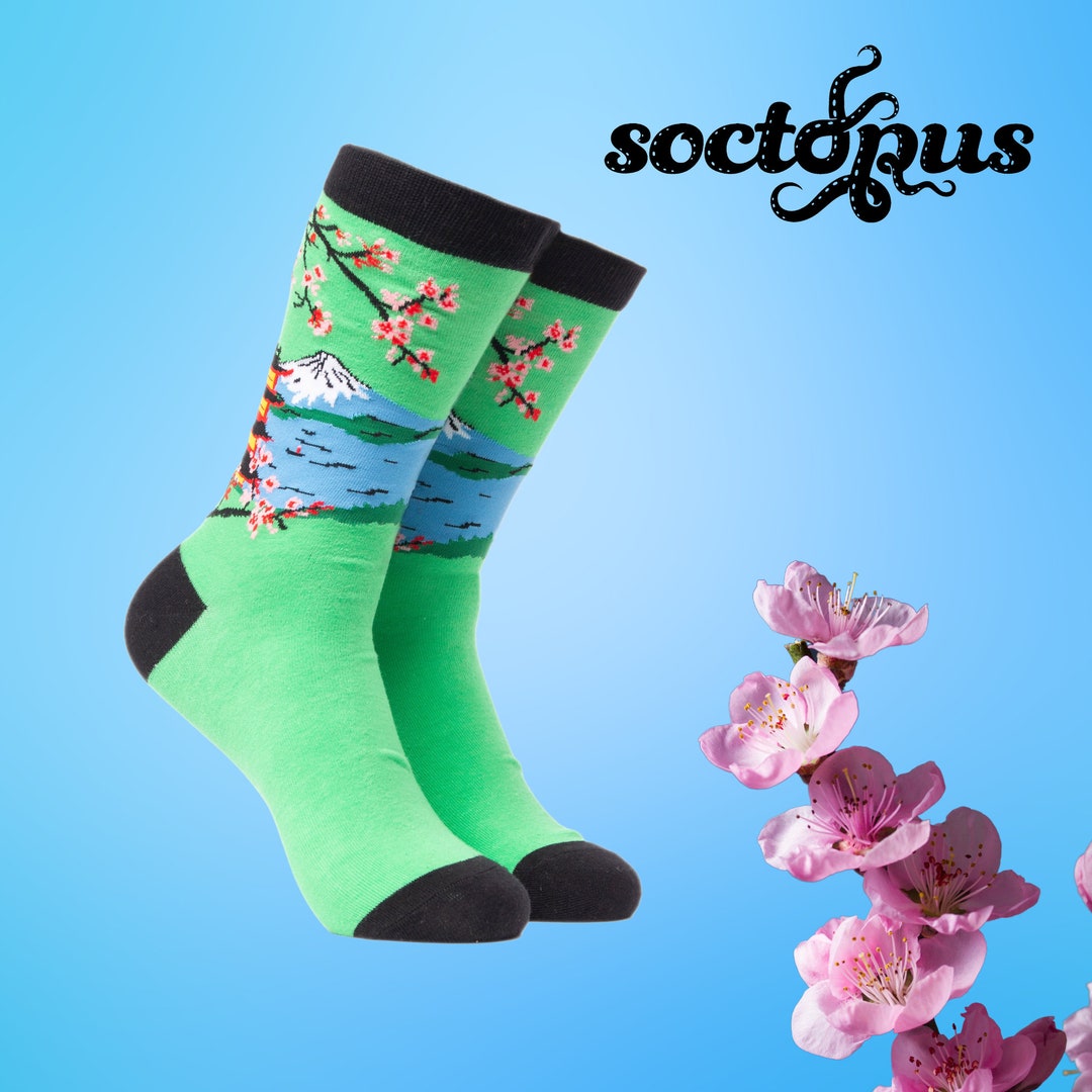 Mount Fuji Socks Japanese Gifts Japanese Culture Gift Etsy