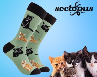 Cat Lover 2 Socks - Cat Socks - Cat Gifts - Cat Mum Gifts - Socks Gifts - Novelty Socks - Unisex Socks - Socks for Men - Socks for Women