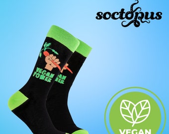 Vegan Power Socks - Vegan Gifts - Eco Gifts - Socks Gifts - Novelty Socks - Unisex Socks - Socks for Men - Socks for Women