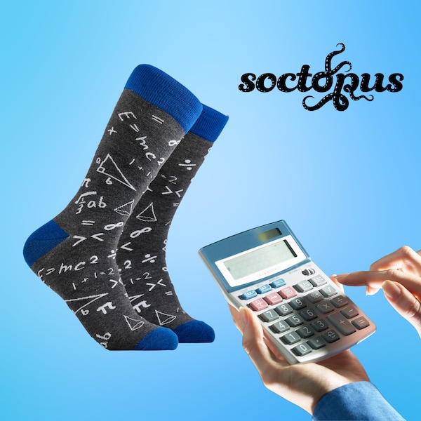 Maths Socks - Alegebra Socks - Teacher Gifts - Math Lover Gifts - Socks Gifts - Novelty Socks - Socks for Men - Socks for Women