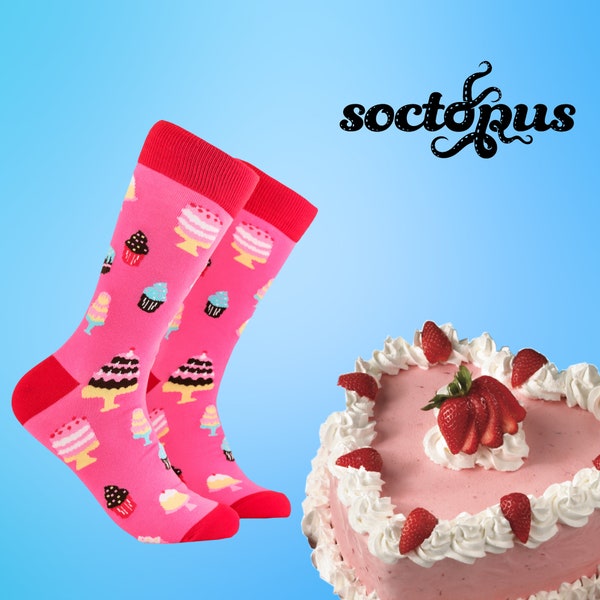 Cake Lover Socks - Cake Lover Gift - Baker Gifts - Sock Gifts - Novelty Socks - Unisex Socks - Socks for Men - Socks for Women