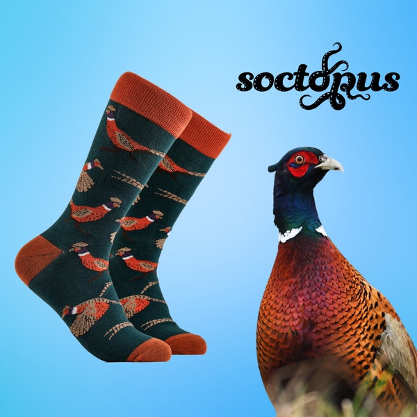 Game Bird Socks - Pheasant Socks - Wild Bird Gifts - Socks Gifts - Novelty Socks - Unisex Socks - Socks for Men - Socks for Women