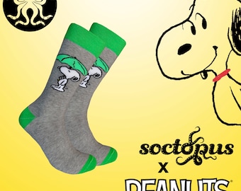 Snoopy Regenschirmsocken – Erdnusssocken – Charlie Brown – Neuheitssocken – Unisex-Socken – Sockengeschenke – Socken für Männer – Socken für Frauen
