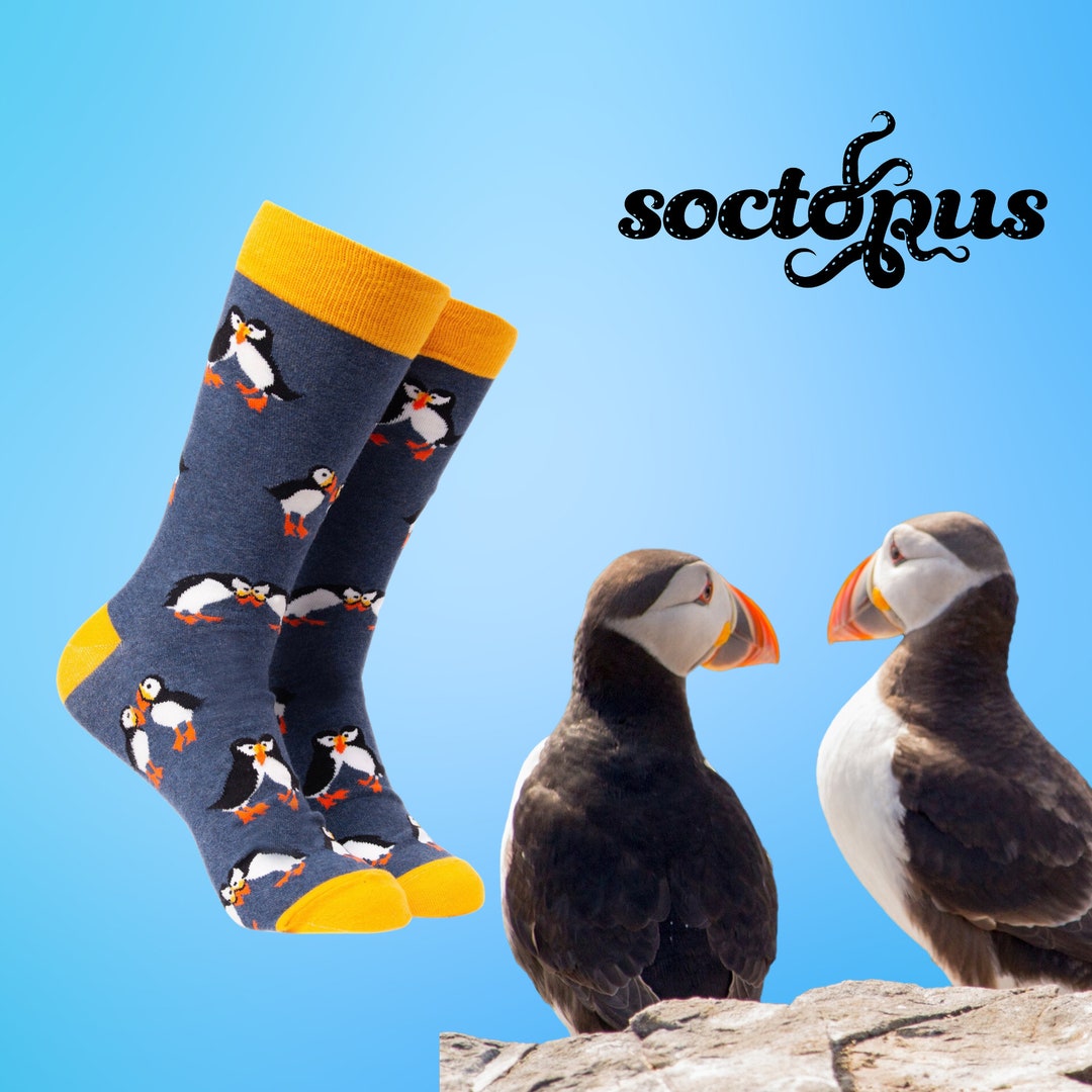 Puffin Socks Novelty Socks Socks Gifts Puffin Gifts Mate for Life
