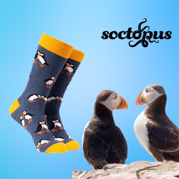 Puffin Socks - Novelty Socks - Socks Gifts - Puffin Gifts - Mate for Life - Unisex Socks - Socks for Men - Socks for Women - Puffins