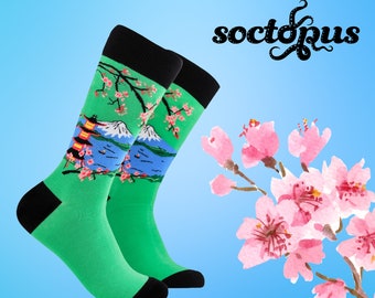 Mount Fuji Socks - Japanese Gifts - Japanese Culture Gift - Sock Gifts - Novelty Socks - Unisex Socks - Socks for Men - Socks for Women