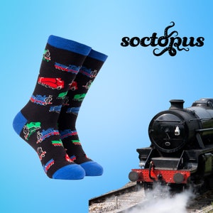 Train Socks - Socks Gifts - Novelty Socks - Train Gifts - Trainspotting - Unisex Socks - Socks for Men - Socks for Women - Trains Gifts