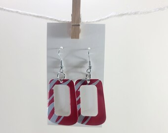 Soda can earrings