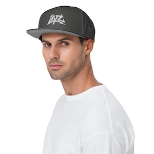 Layz Snapback Hat – Embroidered Rave Hat – EDM Festival Cap – Dubstep Flat Brim – Bass Music Headwear - Adjustable Hat