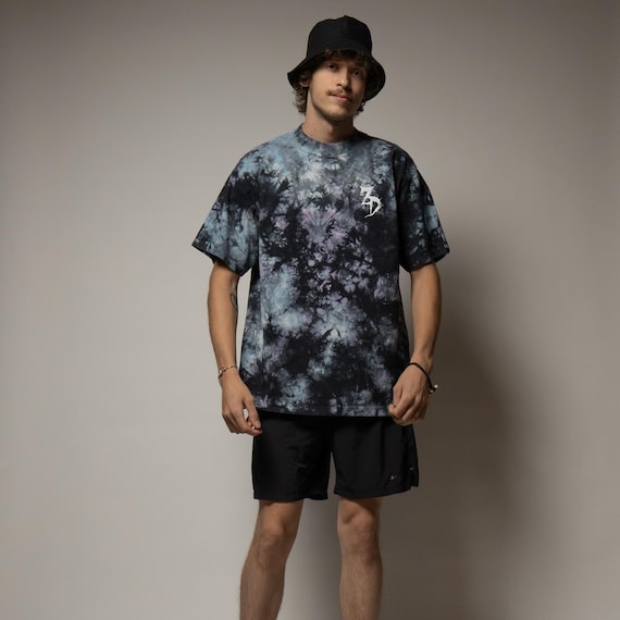 Zeds Dead Unisex Oversized Tie-dye Rave T-shirt–embroidered