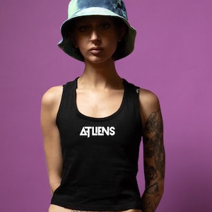 ATLiens Tank Top – Rave Festival Outfit | Dubstep Streetwear | Bass Music Clothing | EDM Unisex Tank | Trippy Party Top | Basshead Gift