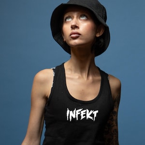 Infekt Tank Top – Rave Festival Outfit | Dubstep Streetwear | Bass Music Clothing | EDM Unisex Tank | Trippy Party Top | Basshead Gift