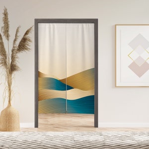 Noren Door Curtain With Velcro, Japanese Noren Doorway Noren Door Curtain With Velcro, Japanese Noren Doorway