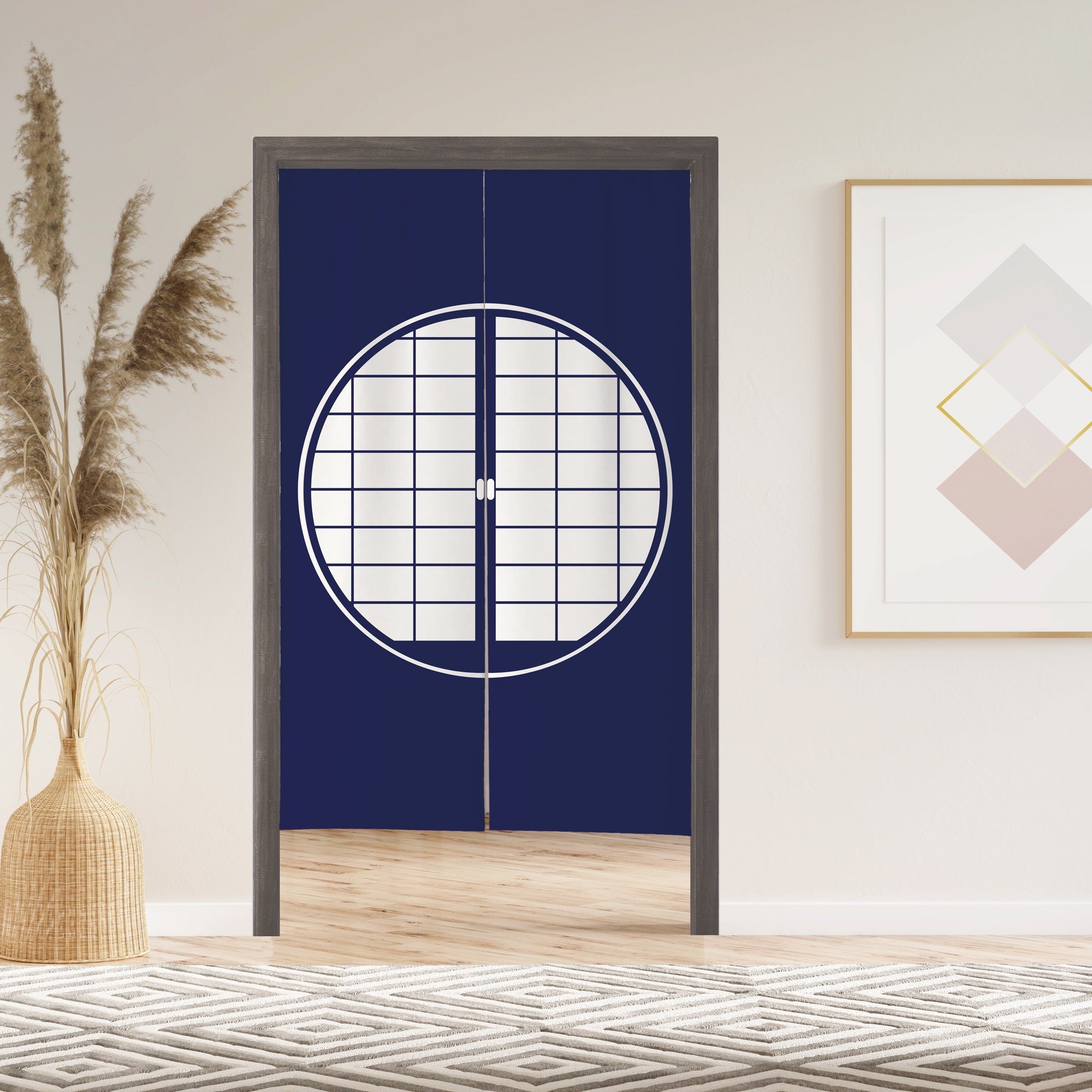 サエラ ヒスクローネ ノレン hischrone noren curtain
