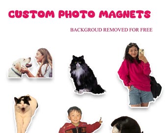 Custom Photo Cutout Fridge Magnet | Pet, Couple & Family Gift