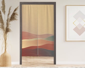 さえら ヒスクローネ ノレン hischrone noren curtain Colorblock Noren Curtains - Door Curtains - Custom Sizes: 63