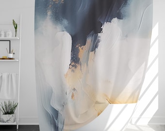 Tenda da doccia effetto marmo con 12 ganci, 100% impermeabile, regalo di Natale, decorazione per la casa, regalo per l'inaugurazione della casa.