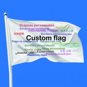 Custom Flag Personalized – Add Photo/Text/Logo | Any Size | Single/Double‑Sided Garden House Banner, Outdoor Event Advertising