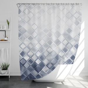 Marmor Duschvorhang mit 12 Haken, 100% wasserdicht, modernes Badezimmer Dekor, Housewarming Geschenk