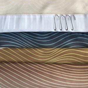 Japanese Shoji Screen Noren Door Curtain with Velcro/Grommet/Sleeve, Japanese Window Curtain for Kitchen, Window Treatments for Partition image 5