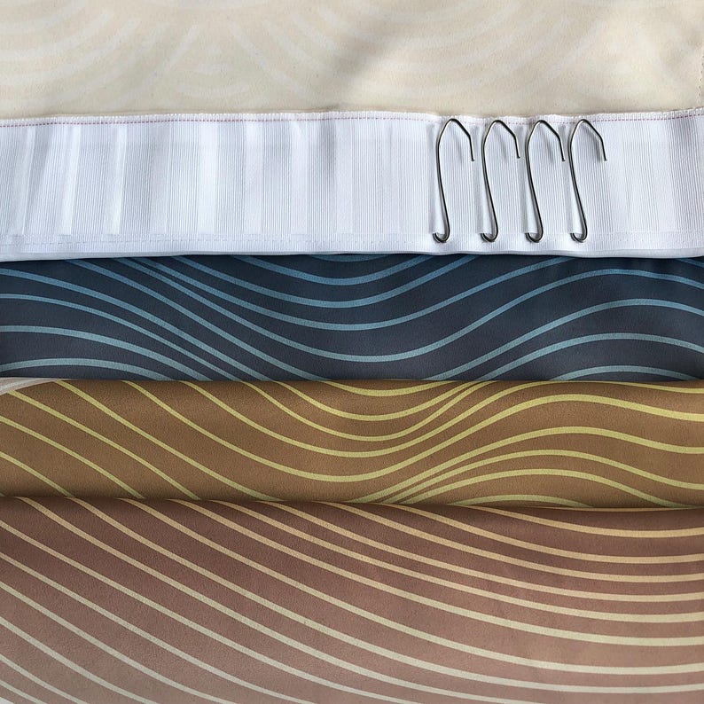 Japanese Shoji Screen Noren Door Curtain with Velcro/Grommet/Sleeve, Japanese Window Curtain for Kitchen, Window Treatments for Partition image 5