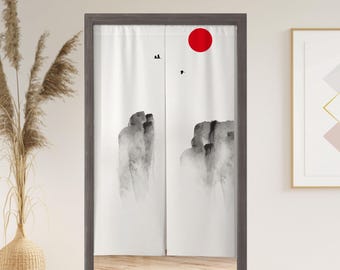 Ink Landscape Noren Doorway Panel
